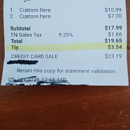 See automatic TIP charge added to the bill without my knowledge until I reviewed it today. See automatic TIP charge added to the bill without my knowledge until I reviewed it today.