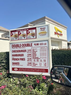 Menu photo 2 In-N-Out Burger Ontario, CA