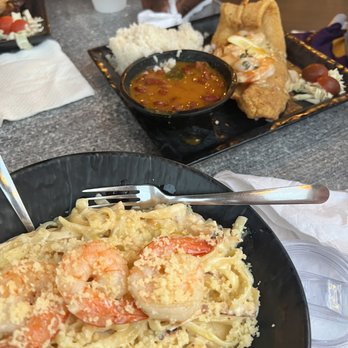 La Cocina Del Navegante - Chicken and shrimp parmesan fettuccine. - Caribbean Near Me - Culebra, Puerto Rico La Cocina Del Navegante - Chicken and shrimp parmesan fettuccine. - Caribbean Near Me - Culebra, Puerto Rico