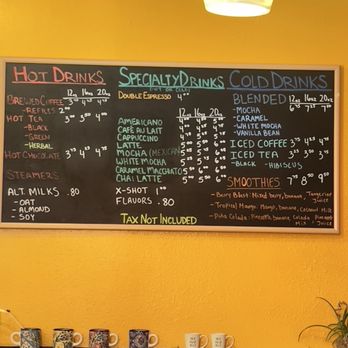 Tierra Antigua Cafe - The menu but I'm sure subject to change - Breakfast & Brunch Near Me - Lee Vining, California