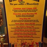 Photo of Artie's Delicatessen - New York, NY, United States. Cocktail menu