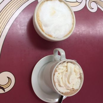 Carnation Cafe - Cappuccino and cinnamon-spiced hot coco - American Near Me - Anaheim, California