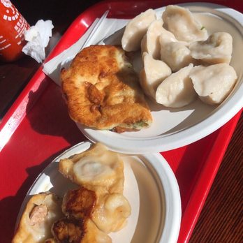 Tasty Dumpling - Chives & Pork Fried Dumpling ($1.25) and Scallion Pancake ($1.50) - Chinese Near Me - New York, New York