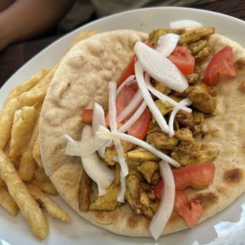 Cafe Zaytun - Chicken Shawarma Flatbread - Mediterranean Near Me - Elgin, Illinois