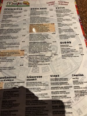 Menu photo 6 El Mariachi Coral Springs, FL