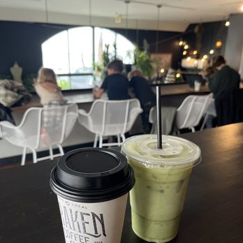 Kraken Coffee - Iced oat matcha, oat latte - Coffee & Tea Near Me - Avila Beach, California Kraken Coffee - Iced oat matcha, oat latte - Coffee & Tea Near Me - Avila Beach, California