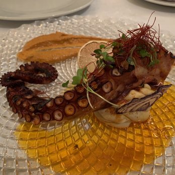 9 Nine - grilled octopus with hummus - Mediterranean Near Me - Barcelona, B