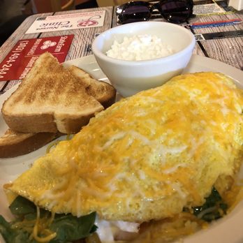 PJs Diner - Omelette (regular portion with cottage cheese on the side) - Breakfast & Brunch Near Me - Superior, Colorado PJs Diner - Omelette (regular portion with cottage cheese on the side) - Breakfast & Brunch Near Me - Superior, Colorado