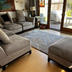 Organic Choice Carpet Cleaning - Post cleaning - drying couch and rug