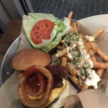 Sur Burger - Garrapata Burger and cheesy garlic fries - Burgers Near Me - Monterey, California Sur Burger - Garrapata Burger and cheesy garlic fries - Burgers Near Me - Monterey, California