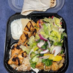 Boustan - Chicken Skewer Platter (Bland and dry)