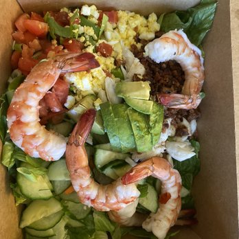 Parkers' Lighthouse - Seafood Cobb aka a really good Shrimp and Crab Louie - Seafood Near Me - Long Beach, California Parkers' Lighthouse - Seafood Cobb aka a really good Shrimp and Crab Louie - Seafood Near Me - Long Beach, California