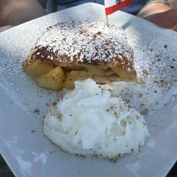 Fresh made apple strudel. Delicious! Fresh made apple strudel. Delicious!