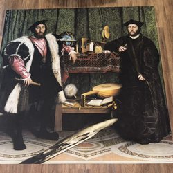 J2 Blue Print Supply Company - 5' x 5' reprint of The Ambassadors by Caravaggio done by J2 Blueprint!