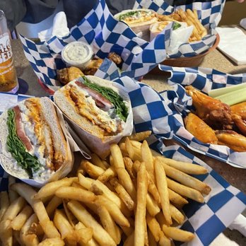 DJ's Famous Wings - a large platter of food - American Near Me - Falmouth, Massachusetts
