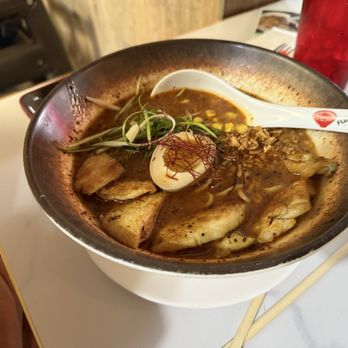 Fun Noodle Bar - Black Garlic Ramen with Chicken - Dim Sum Near Me - Weatherford, Texas Fun Noodle Bar - Black Garlic Ramen with Chicken - Dim Sum Near Me - Weatherford, Texas