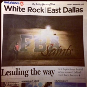 First Baptist Academy - News article on winning TAPPS 3-A District Champs and christian leadership coaching - Elementary Schools Near Me - Dallas, Texas