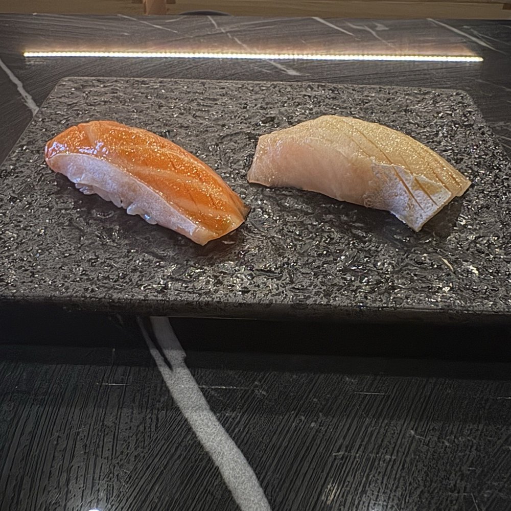 Sendo - Salmon (left) and yellowtail (right) - Sushi Bars Near Me - New York, New York