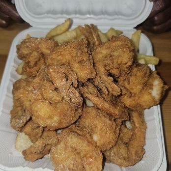 JJ Fish and Chicken - Fried shrimp meal with fries - Soul Food Near Me - Antioch, California JJ Fish and Chicken - Fried shrimp meal with fries - Soul Food Near Me - Antioch, California