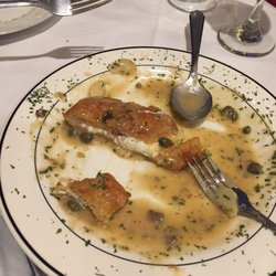 Spudinni and capers topped in anchovy sauce, so good!