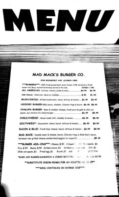 Menu photo 4 Mad Mack's Burger San Antonio, TX Menu photo 4 Mad Mack's Burger San Antonio, TX
