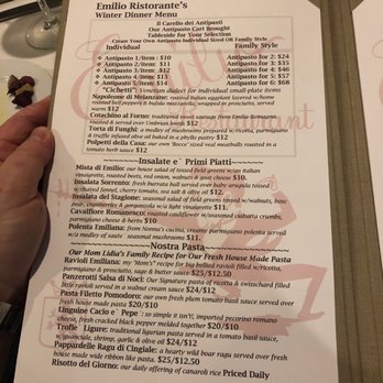 Emilio's Restaurant - Italian Near Me - Harrison, New York