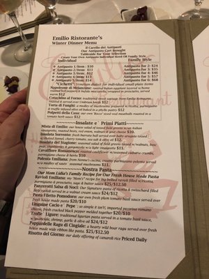 Menu photo 2 Emilio's Restaurant Harrison, NY