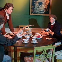 Weimar-Haus - Kaffeerunde mit Herzog Carl August, Herder, Wieland und Schiller
