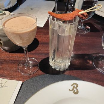 Bludorn - Left - Dreams of Oaxaca. It tasted like a chocolate martini. Right - Lil Lassi - New American Near Me - Houston, Texas Bludorn - Left - Dreams of Oaxaca. It tasted like a chocolate martini. Right - Lil Lassi - New American Near Me - Houston, Texas