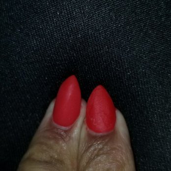 Natomas Nails - My pinky fingers side by side. As you can clearly see one is longer than the other anf crooked - Nail Salons Near Me - Sacramento, California
