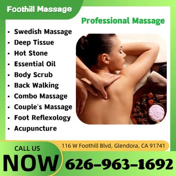 Foothill Massage - Massage Near Me - Glendora, California