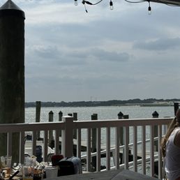 View from our table out on the dock. View from our table out on the dock.