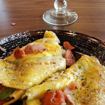 Cafe Crepes Square - Bacon Crepe and Peach Mocktail - Desserts Near Me - Suwanee, Georgia Cafe Crepes Square - Bacon Crepe and Peach Mocktail - Desserts Near Me - Suwanee, Georgia
