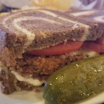 South Lyon Hotel - Fried green tomato BLT sandwich minus lettuce - Bars Near Me - South Lyon, Michigan South Lyon Hotel - Fried green tomato BLT sandwich minus lettuce - Bars Near Me - South Lyon, Michigan