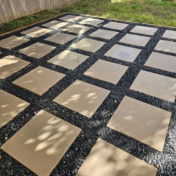 D&G Landscaping & Design - a patio with a checkerboard pattern - Landscaping Near Me - Houston, Texas D&G Landscaping & Design - a patio with a checkerboard pattern - Landscaping Near Me - Houston, Texas