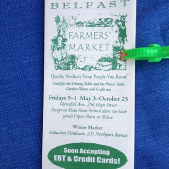 Belfast Farmers Market - a green plastic toothbrush resting on a blue cloth - Farmers Market Near Me - Belfast, Maine Belfast Farmers Market - a green plastic toothbrush resting on a blue cloth - Farmers Market Near Me - Belfast, Maine
