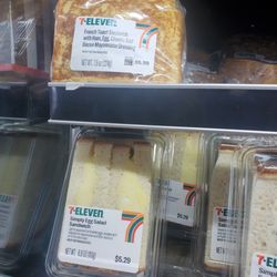 7-Eleven - Egg salad sandwich, french toast breakfast sandwich
