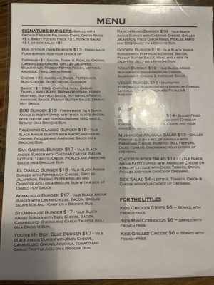 Menu photo 2 The Palomino Georgetown, TX