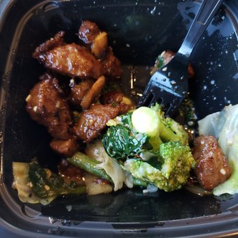 Panda Express - Broccoli/vegetables with half eaten Shanghai Steak - Chinese Near Me - Casselberry, Florida Panda Express - Broccoli/vegetables with half eaten Shanghai Steak - Chinese Near Me - Casselberry, Florida