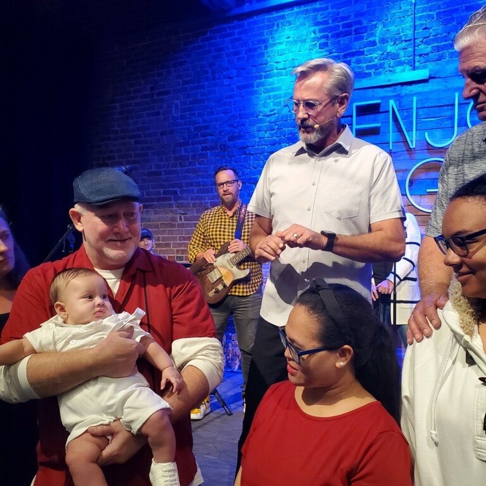 Crosspoint City Church - Baptizing a new little church member and praying over his family - Churches Near Me - Canton, Georgia
