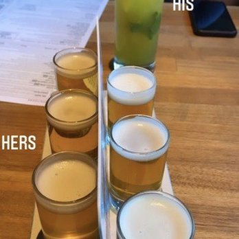 Yard House - Beer Flight and Flavored Mojito - New American Near Me - Concord, California