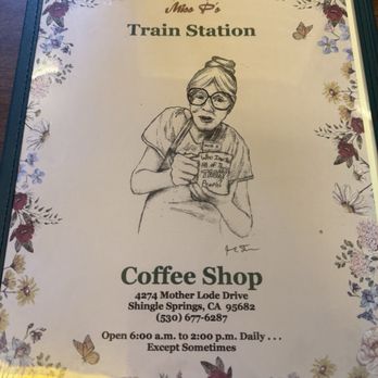Train Station Coffee Shop - Menu 7.27 - Diners Near Me - Shingle Springs, California Train Station Coffee Shop - Menu 7.27 - Diners Near Me - Shingle Springs, California