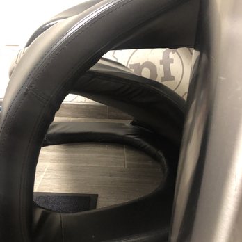 Planet Fitness - Side view of terribly designed chairs. Anything placed on it slides down to the floor. - Trainers Near Me - El Paso, Texas Planet Fitness - Side view of terribly designed chairs. Anything placed on it slides down to the floor. - Trainers Near Me - El Paso, Texas