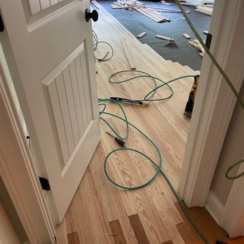 RDS Flooring - Matching wood planks in a room that had carpet with already existing wood floors - Flooring Near Me - Dallas, Georgia