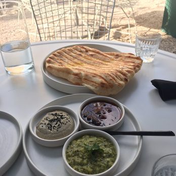 Comune - Bread and spread!!! That naan is next level - Vegetarian Near Me - Columbus, Ohio