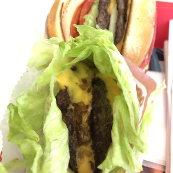 In-N-Out Burger - Protein double double - Fast Food Near Me - Millbrae, California