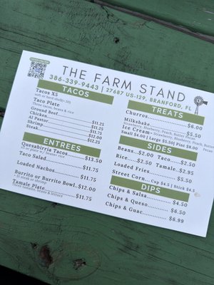 Menu photo 1 Branford Farm Stand Branford, FL