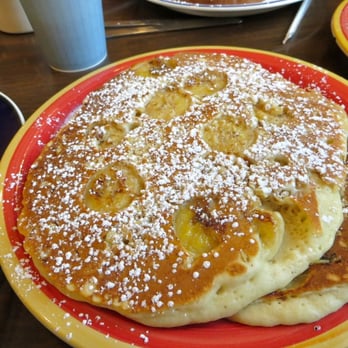 Dinky's Blue Belle Diner - Banana pancakes - American Near Me - Shrewsbury, Massachusetts