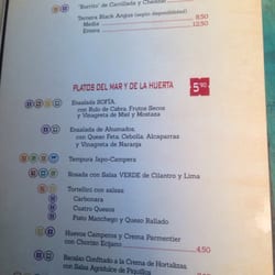 Ágora - Menu