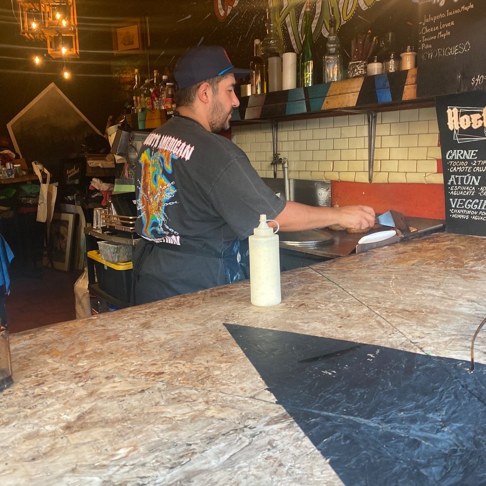 Hostil Burger - The chef and artist at work - Burgers Near Me - Ensenada, BCN